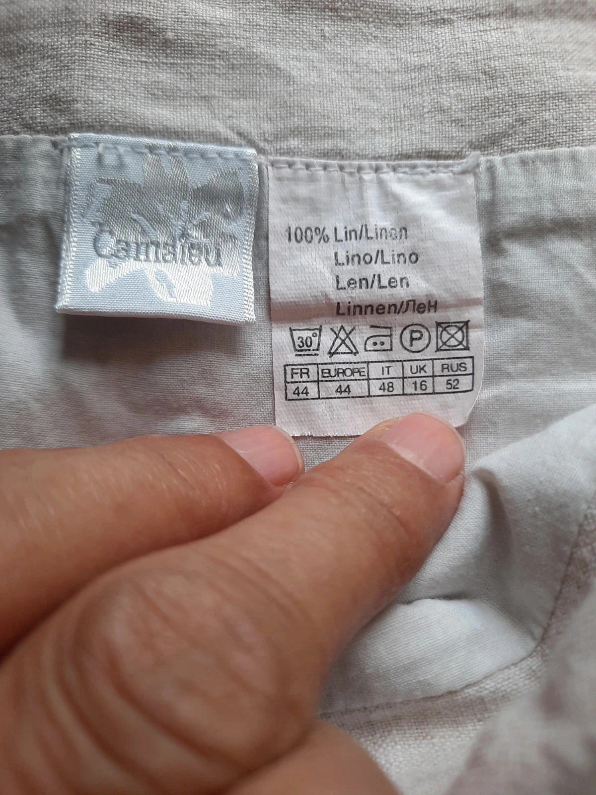 🥀Jupe en lin,femme Taille 44.Camaïeu. – photo 9